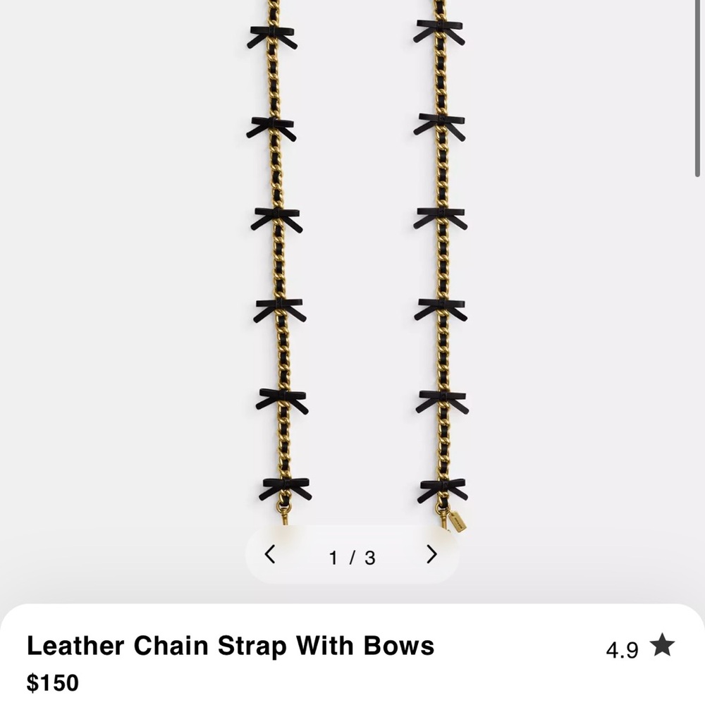 COACH Bow Strap